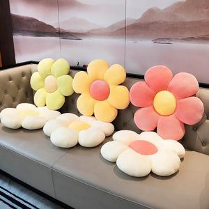 En peluche Six pétale fleur coussin tournesol oreiller <span class=keywords><strong>baie</strong></span> vitrée rose fleur assis chambre siège oreiller Girly chambre décor - Product Image 2