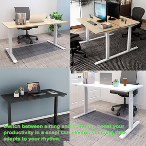 <span class=keywords><strong>Venta</strong></span> Directa de Fábrica, Escritorio Ergonómico Automático para Trabajar Sentado o De Pie, Mecanismo de Elevación Eléctrico, Marco de Escritorio Ajustable en Altura para <span class=keywords><strong>Oficina</strong></span> - Product Image 2