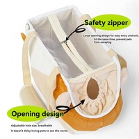 Sac de transport pliable de luxe pour animaux de compagnie, forme carrée, en tissu doux avec fermeture éclair, double usage main et épaule, pour chats de grande taille