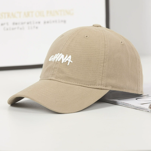 หมวกแก๊ปเบสบอลสีทึบปักอักษรแนววินเทจแฟชั่นหมวกกีฬา6แผงป้องกันแสงแดด - Product Image 4