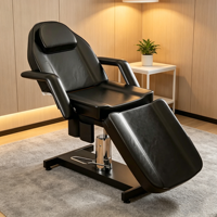 Fauteuil de massage et de soin professionnel moderne réglable hydrauliquement pour salon, salon de beauté, tatouage, spa, cils