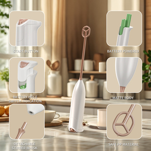 <span class=keywords><strong>Mousseur</strong></span> à lait domestique à piles, <span class=keywords><strong>mousseur</strong></span> à lait portable de haute qualité - Product Image 2