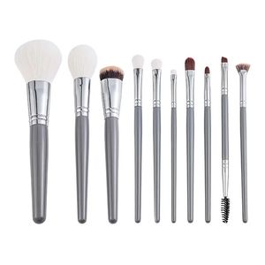 Ensemble de 26 pinceaux de maquillage professionnels en poils de chèvre et de renard des neiges pour poudre, fond de teint, anticernes, fard à joues et fard à paupières - Product Image 3