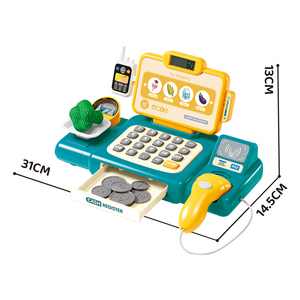 Giocattoli di Alta Qualità QS per Supermercato, Registratore di <span class=keywords><strong>Cassa</strong></span> Elettrico in Plastica a 2 Colori, Gioco di Ruolo per Bambini - Product Image 6