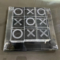 Jeu de société personnalisé et durable pour la famille Jouet éducatif de luxe Jeu de société portable en acrylique pour fête Xo