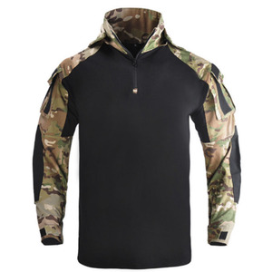 Camiseta táctica con capucha de camuflaje DFG01, manga larga, varios colores - Product Image 1