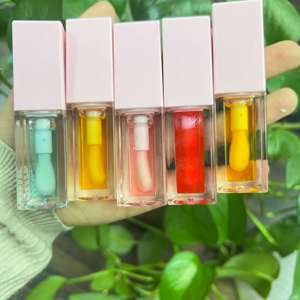 Cepillo grande para plantas, aceite de Plumper para labios transparente, sin logotipo, personalizado, aroma, brillo labial - Product Image 2