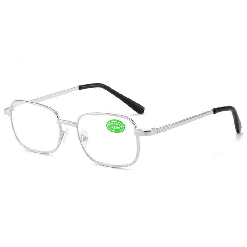 Feuille transparente de cadre argenté