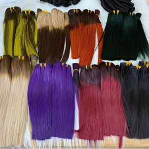 Extensions de cheveux de trame à bon prix Cheveux raides naturels Trame unique Style de vague droite soyeuse disponible en étiré - Product Image 1