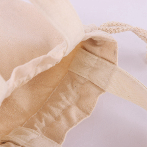 Sac à cordon en coton pur à logo imprimé, sac cadeau en coton réutilisable, sac à monnaie, vente chaude - Product Image 3