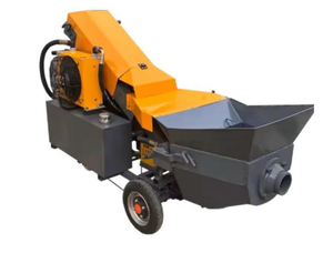 Wheel-mounted mobile fine <b>aggregate</b> conveying pump for construction engineering - 3cm concrete mixer pump - Product Image 2