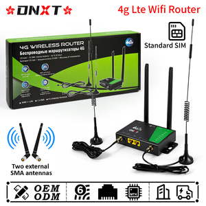 Router DNXT 4G con Tarjeta SIM, WiFi 6, 300 Mbps, Router WiFi Dual SMA, Módem WiFi Inalámbrico WAN/LAN, DC 12V/1A, 4G LTE, WiFi USB - Product Image 1