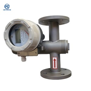 カスタマイズ可能なDN15-DN100金属管ロータメーター、4-20mA出力、デジタルディスプレイ付き、食品飲料業界向け - Product Image 1