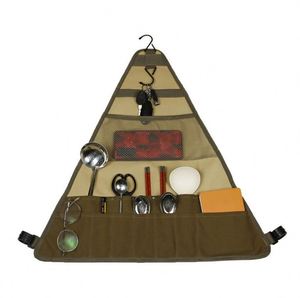 Free Sample Barbecue Tableware <b>Storage</b> Bag,Multi-Pocket Hanging Organizer for Travel <b>Camping</b>, Barbecue Flatware Mesh Pockets - Product Image 3