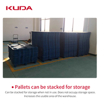 Palette en plastique KUDA 1109B-CSJJ, planche de chargement industrielle pour entrepôt, planche de sol anti-humidité 1100x900x150mm