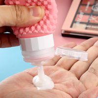 Bouteille de voyage en silicone durable, écologique, anti-fuite, 90 ml/3 oz, kit de bouteilles de voyage, recharge de bouteilles de voyage en silicone