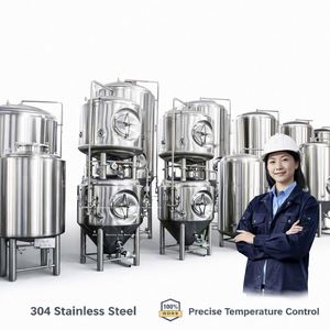 Tanque de Almacenamiento de Cerveza Horizontal Apilable Personalizado de 2000L, Tanques de Servicio de Cerveza de 20HL para la Venta - Product Image 4