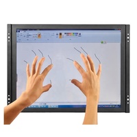 ZHIXIANDA aynı stil 15 17 19 inç rezistif dokunmatik ekran monitör endüstriyel açık çerçeveli Lcd monitör