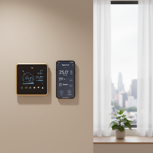 Recuperador de energía ERV, ventilación VMC, control inteligente WiFi Tuya, sistema de ventilación vertical MVHR para uso residencial. - Product Image 2