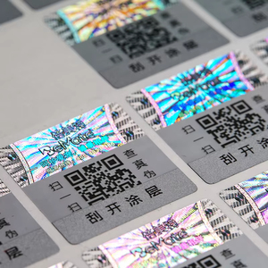 Tùy chỉnh làm xáo trộn thẻ bằng chứng đầu ra chống giả nhãn với số duy nhất an ninh xác thực 3D ba chiều <span class=keywords><strong>QR</strong></span> mã <span class=keywords><strong>Sticker</strong></span> - Product Image 4