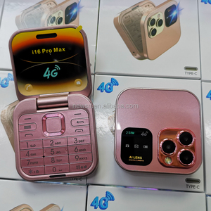 Mini Điện Thoại I16 <span class=keywords><strong>Pro</strong></span> <span class=keywords><strong>Dual</strong></span> <span class=keywords><strong>Sim</strong></span> Thẻ Gấp Điện Thoại Di Động 4G Mạng Video Máy Nghe Nhạc Kích Thước Nhỏ Gấp Tính Năng Điện Thoại - Product Image 4