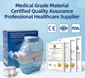 Irrigador Nasal Eléctrico, Set <span class=keywords><strong>de</strong></span> Lavado Nasal Dispositivo Profesional para el Cuidado Nasal para Adultos, Incluye Sal para Lavado Nasal - Product Image 6