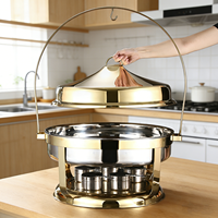 Plat à réchaud 20L de luxe en acier inoxydable de haute qualité pour la restauration et les buffets