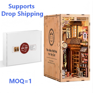 MOQ=1 Kit DIY de niche à livres japonaise pour livraison directe - Niche à livres personnalisée et ensemble de niche à livres pour une décoration créative d'étagère - Product Image 1