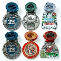 Médailles de gymnastique personnalisées HyperCrafts, design sur mesure, logo en émail souple 3D, médailles de championnat sportif en métal pas chères