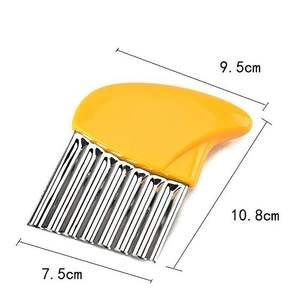 Cuchillo Ondulado de Acero Inoxidable Personalizable, para Cortar Papas Fritas, Chips y Picar, Cortador de Patatas Onduladas - Product Image 2