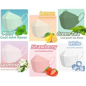 عطر SPRO للبالغين 95 EN149 معتمدًا ثلاثي الأبعاد خراطيش نعناع أخضر مسطح برائحة ليمون تصميم صفصاف فم السمكة - Product Image 3