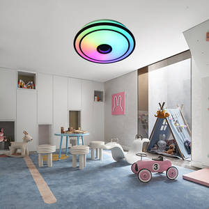 Thông minh âm nhạc RGB đèn lịch thi đấu với Bluetooth loa hiện đại thay đổi độ sáng tuôn ra núi Acrylic vòng điều khiển từ xa LED trần ánh sáng - Product Image 3