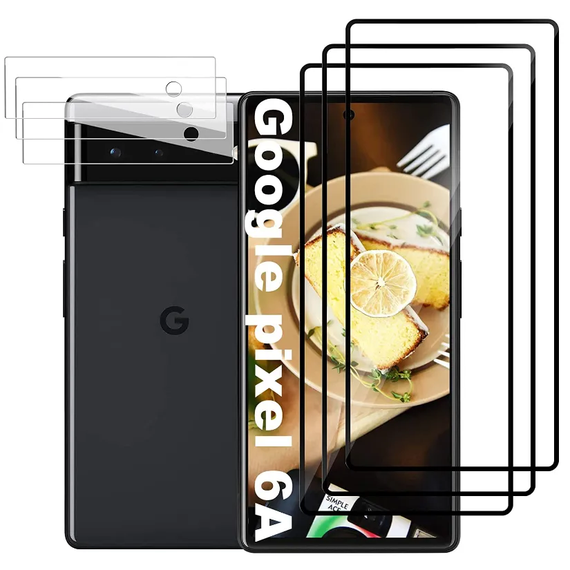 Bestel Nu 2.5d 9H Full-Cover Beschermfolie Voor Google Pixel 6a 1Pack Easy Install Screen Protector