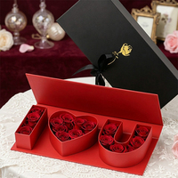 Kotak Hadiah Cinta Romantis Super September, Bunga Liburan Kreatif, Papan Kaku Daur Ulang, Hadiah Cinta, Display Florist, Logo Kustom