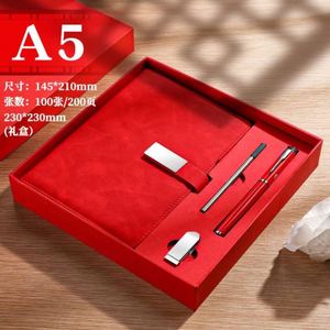 Promotional Business A5 Storage Notebook Plain Diary Giveaways Metal Pen Gift Set Customized Souvenir Corporate Gifts - Product Image 5
