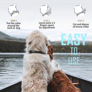 Arnés moderno de liberación rápida para mascotas y <span class=keywords><strong>collar</strong></span> de correa, <span class=keywords><strong>collar</strong></span> de cono de goma suave con patrón sólido - Product Image 2