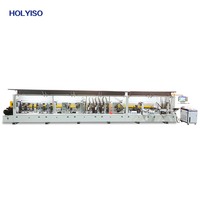 HOLYISO Machine à plaquer les chants automatique au laser pour panneaux de bois KIE-K6 PVC MDF Machine à plaquer les chants en contreplaqué pour la fabrication de portes d'armoires et de meubles