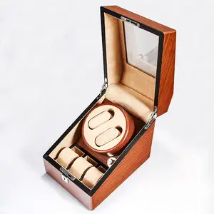 手表缠绕储物盒收卷机支架木制2 + 3自动展示盒