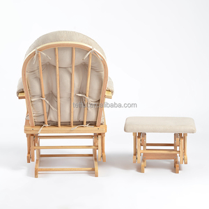 Fauteuil à bascule moderne en bois avec fonctions inclinables et réglables portables pour salon - Product Image 6