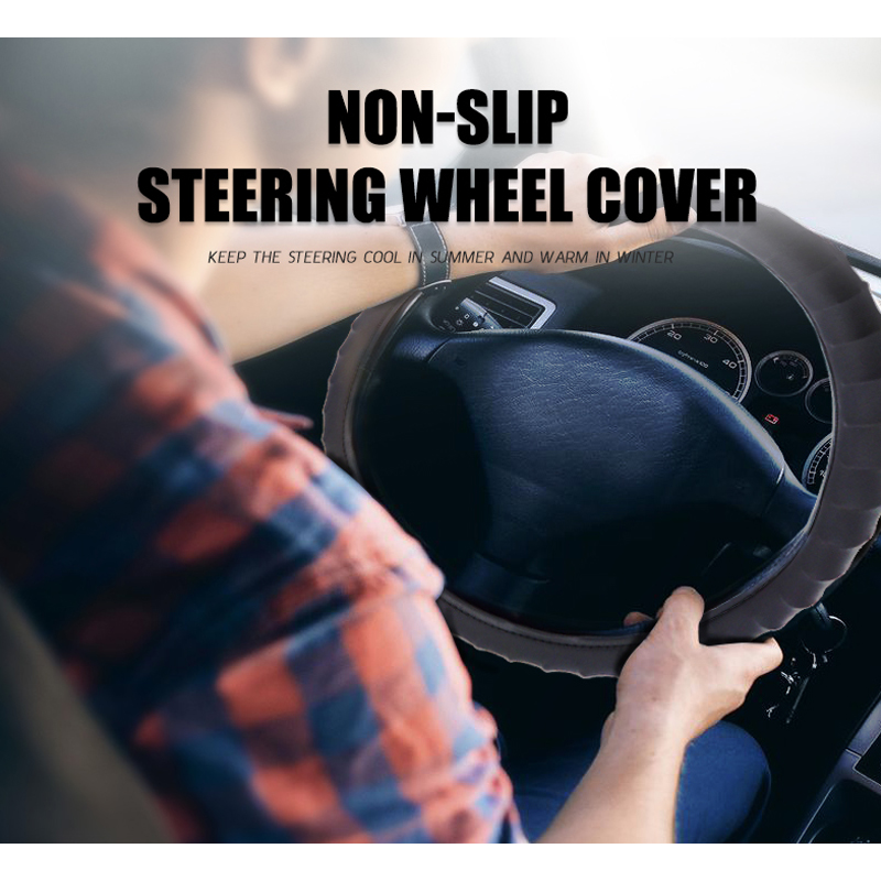 Large Size Truck Steering Wheel Cover - Anti-Slip Grip - Caino International Inc