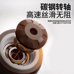 Rubber Directional <b>Caster</b> 1 Inch Swivel Silent Furniture <b>Wheel</b> Brown Heavy Duty Load Bearing - Product Image 3