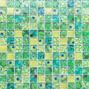 Fleur Simple bricolage maison auto-adhésif autocollant Peel Installation brillant intérieur dosseret cuisine carreaux mosaïque <span class=keywords><strong>Devince</strong></span> verre - Product Image 2