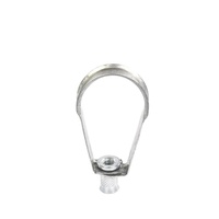 Support de suspension de boucle d'arrosage argenté de type poire de haute qualité pour colliers de serrage et raccords