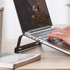 Laptop Stand Aluminum Alloy <b>Foldable</b> 20 Degree Angle Stable Typing <b>Desk</b> Support for Laptop Portable Lightweight - Product Image 2