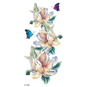 BXTAT rose TL277-TL282 Penny rosa Petunia trasferimento acqua <span class=keywords><strong>temporaneo</strong></span> del <span class=keywords><strong>tatuaggio</strong></span> adesivi carta bianca <span class=keywords><strong>stampa</strong></span> per l'applicazione del corpo - Product Image 4