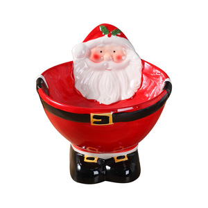 Mystic Arts - Tazón de Cerámica para Mascotas con Diseño de Papá Noel, Plato Decorativo Navideño para Comida de Perros y Gatos, Adorno de Escritorio - Product Image 5