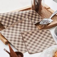 Papier sulfurisé personnalisé résistant à l'huile pour gâteaux, pains, pâtisseries, desserts, tiramisu et emballage alimentaire
