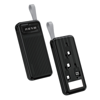 Offres Spéciales 2026 – Batterie Externe Portable Ultra-Fine 20000 mAh, 30000 mAh, 10000 mAh avec Câble Intégré et Lampe Torche LED