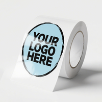 Autocollant de logo cercle en vinyle adhésif étanche personnalisé étiquettes d'emballage d'affaires étiquette en feuille d'or