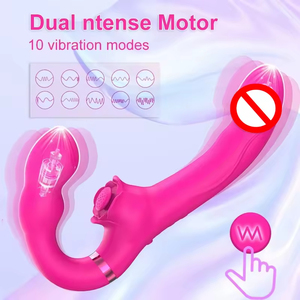 Vibrateur pour adultes de couleur rose rouge premium avec plusieurs modes de vibration, étanche, télécommande - Product Image 5